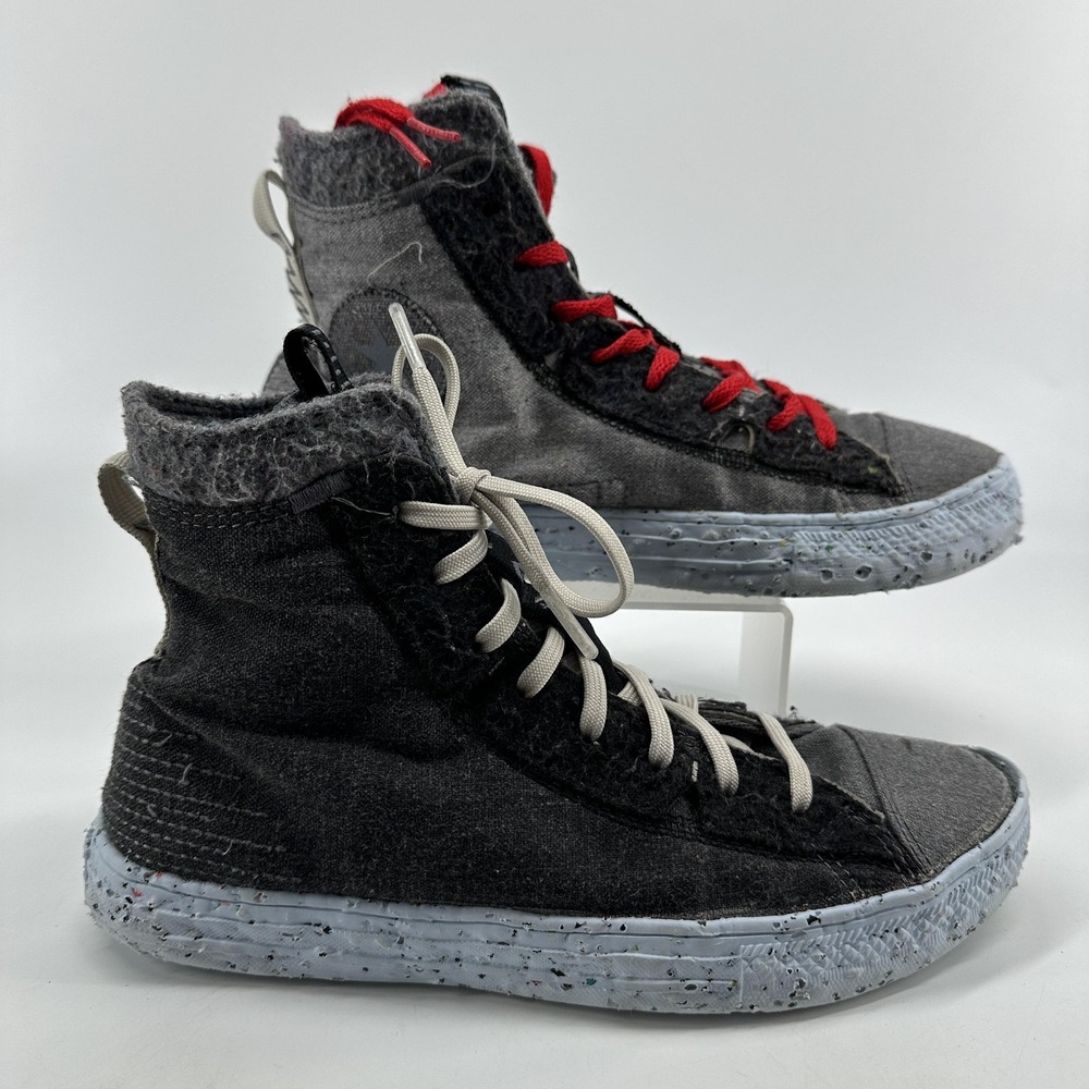 Converse Chuck Taylor Crater Shoes Mens Size 7‎ Gray High Top Sneakers 169418C